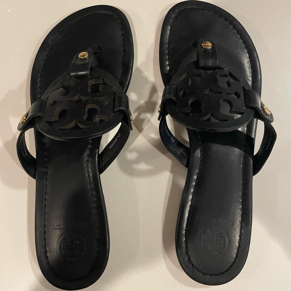 Tory Burch Black Sandals - Size 7. Gently Used, Great Condition!